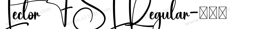 Lector FSL Regular字体转换